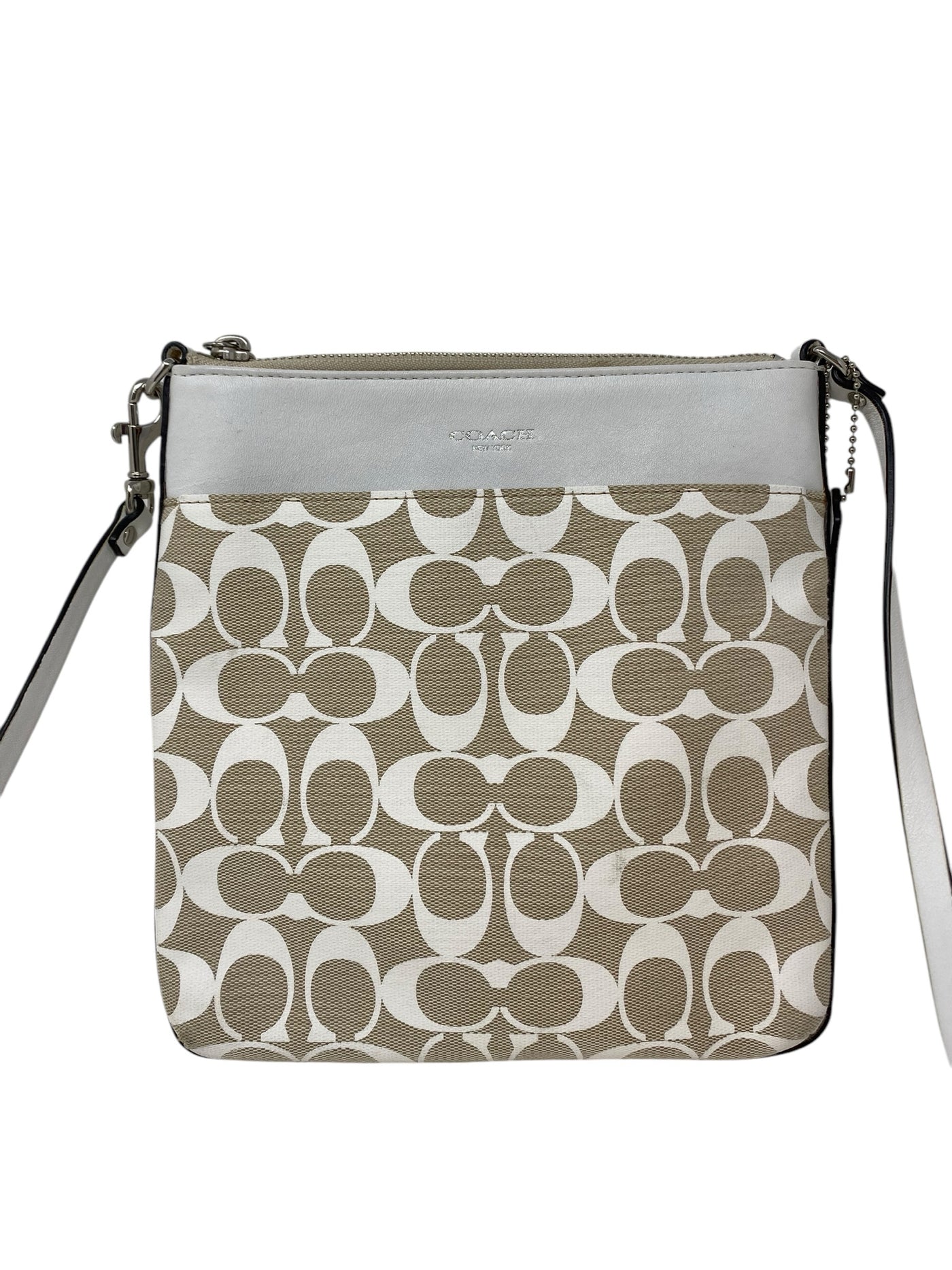 Coach Beige Print Crossbody