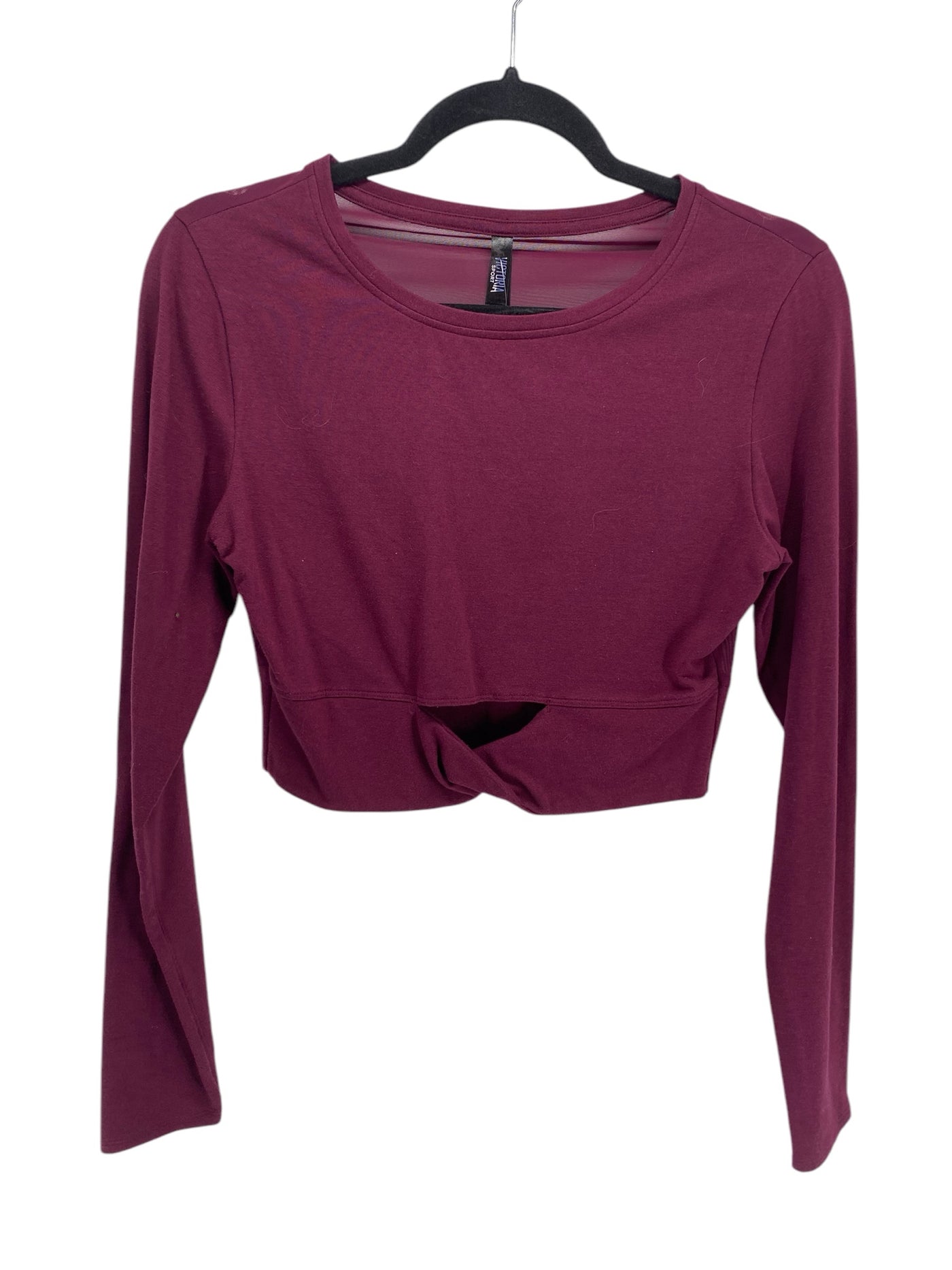 Victoria Secret Misses Size Medium Burgundy Athleisure Long Sleeve