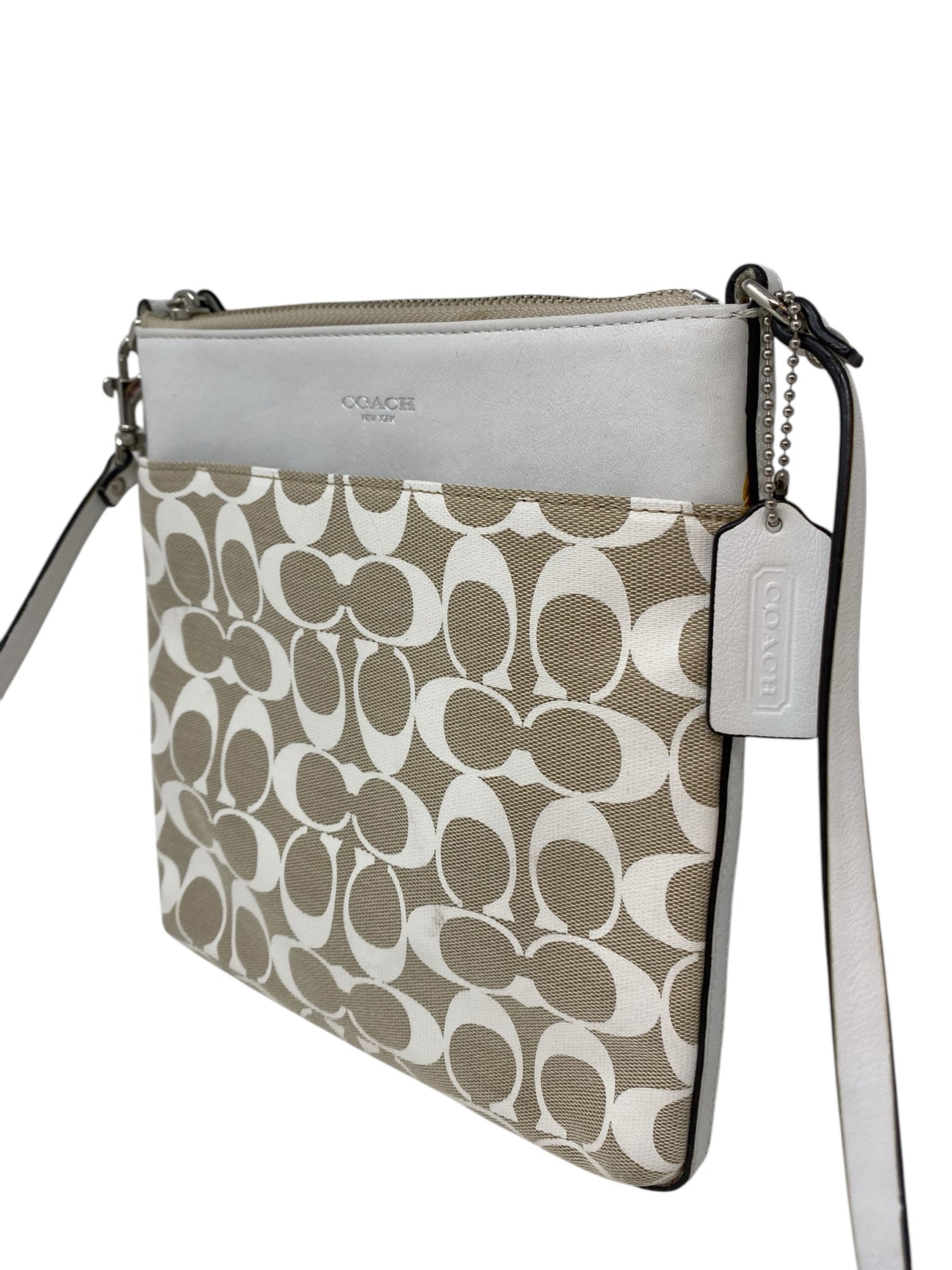 Coach Beige Print Crossbody