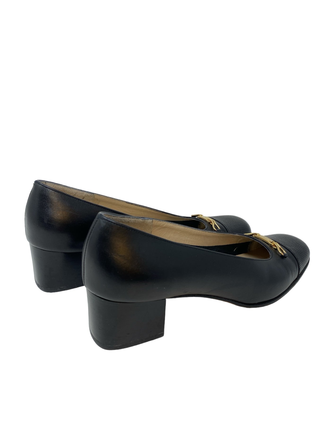 Salvatore Ferragamo Women Size 6.5 Black Heels