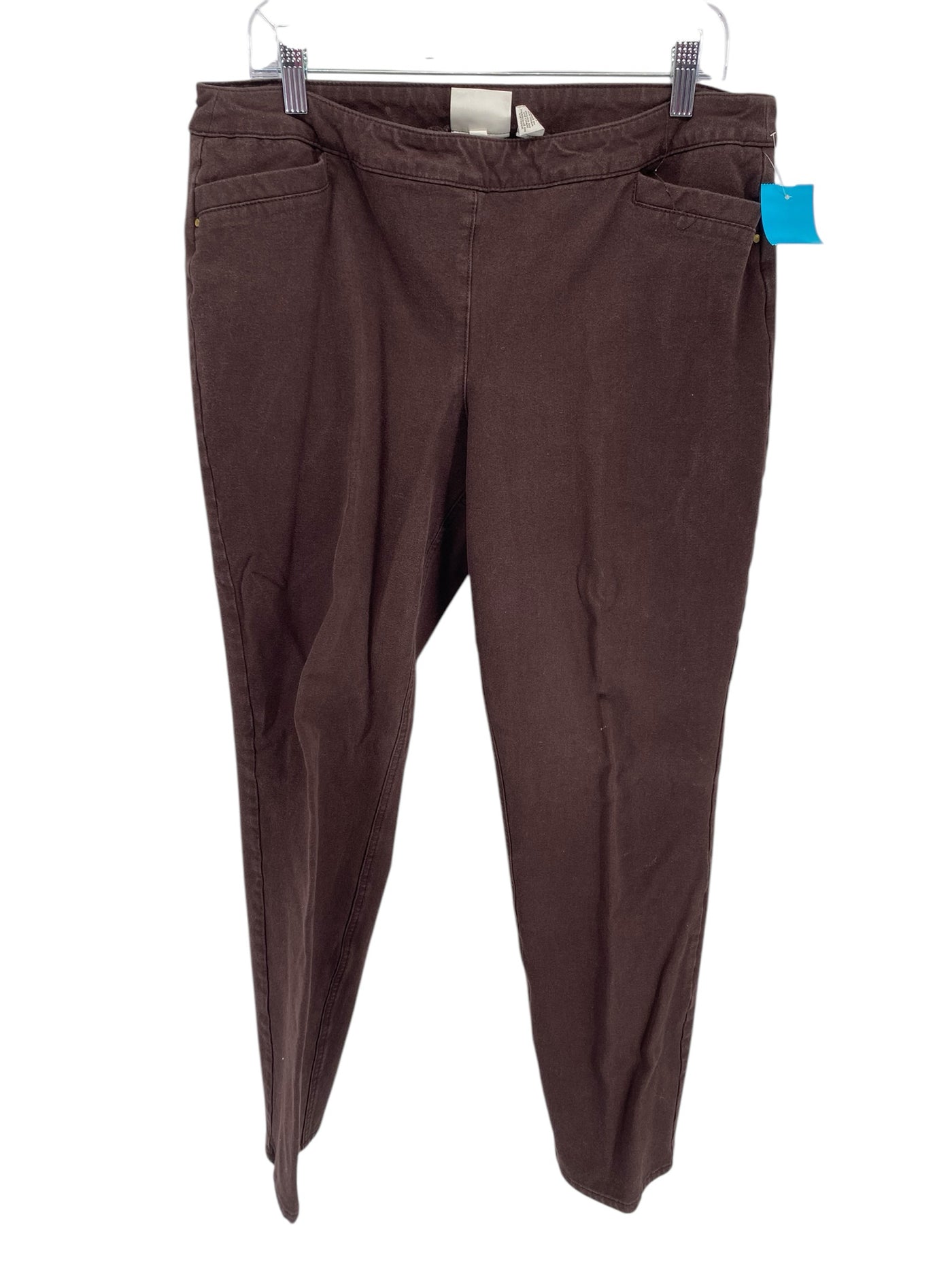 Chico's Misses Size Chico's 2.5 (14) Brown Pants