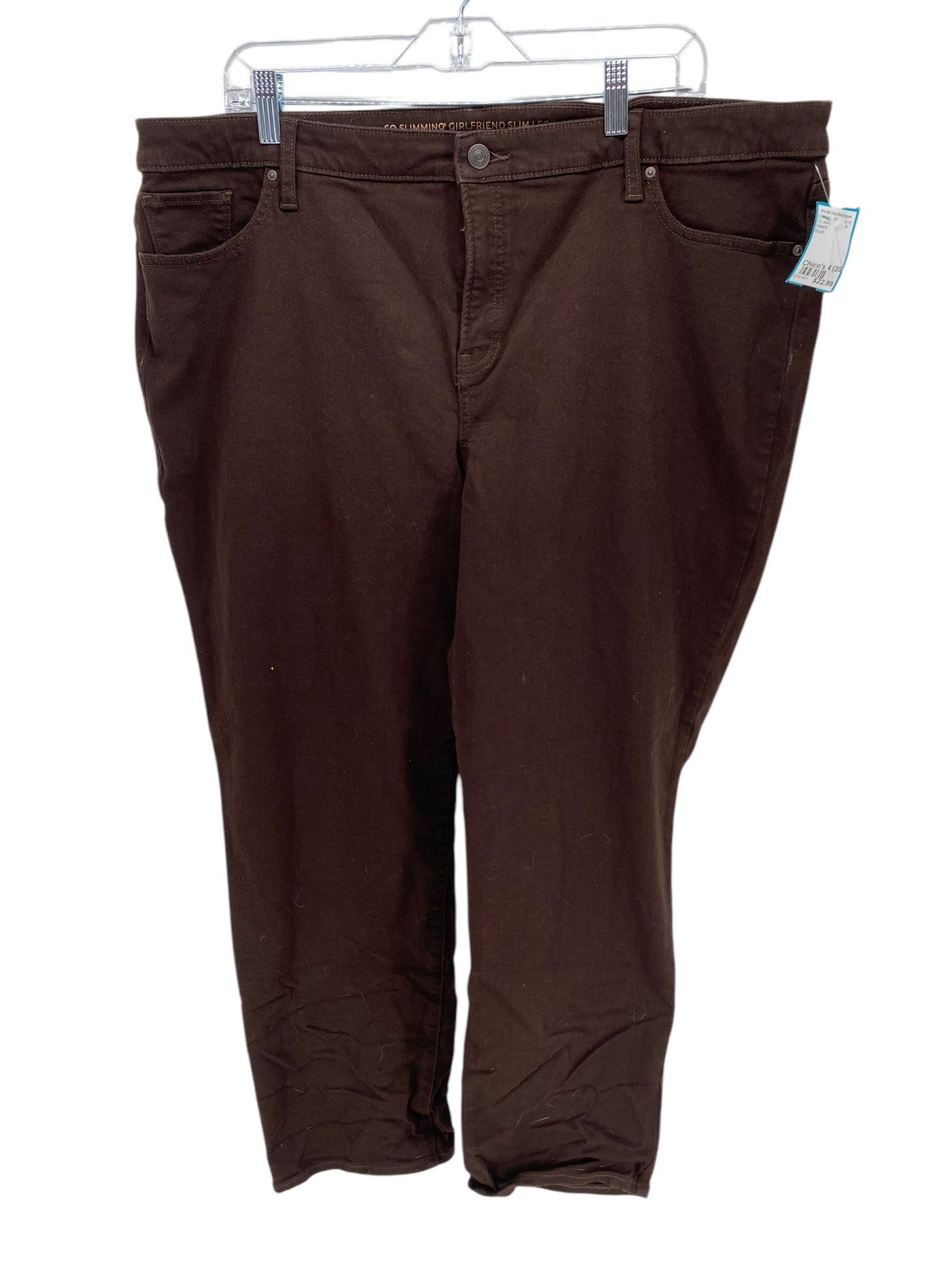 Chico's Women Size Chico's 4 (20) Brown CD Jeans