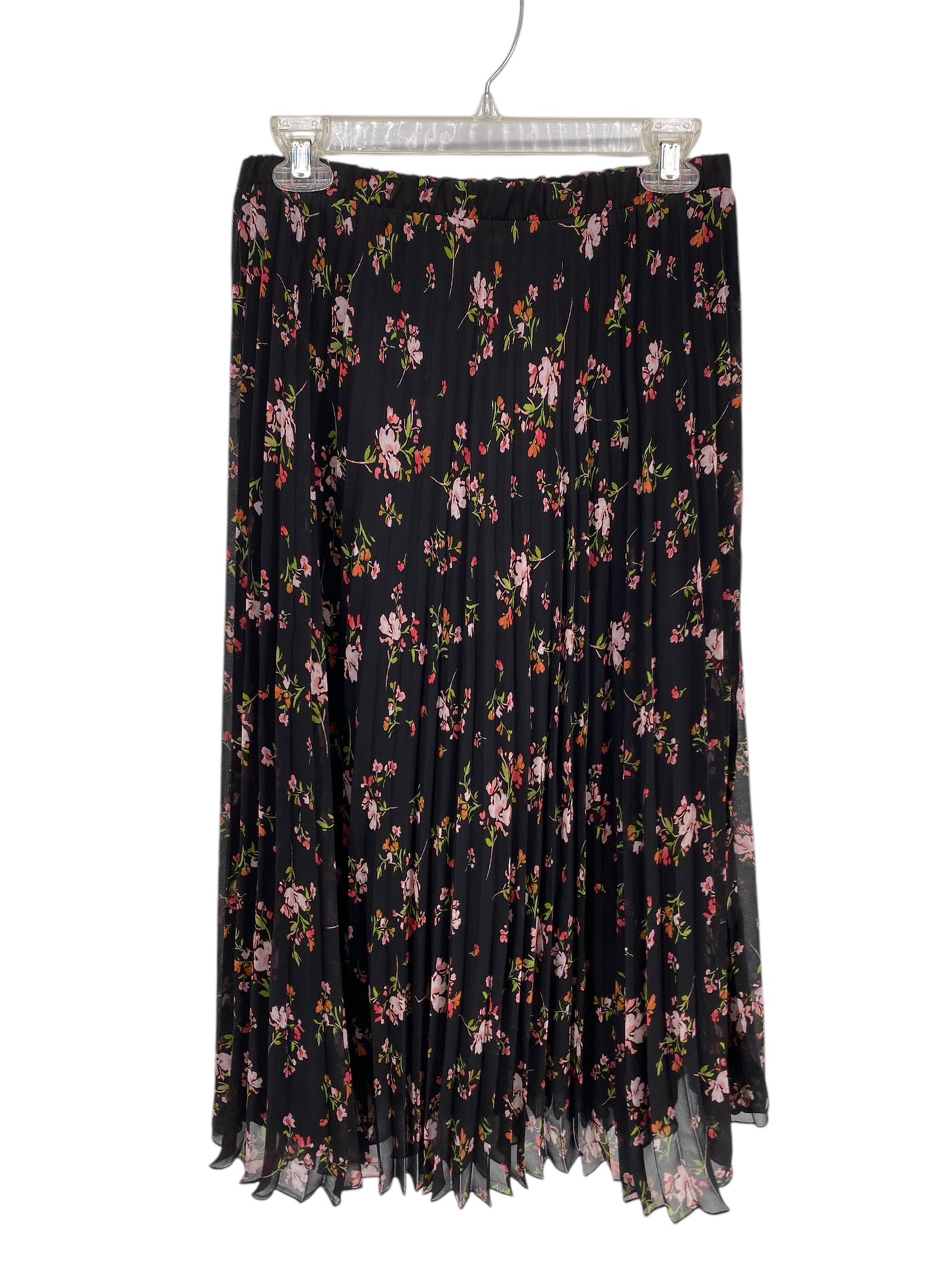 Vince Camuto Misses Size Small Black Floral Skirt