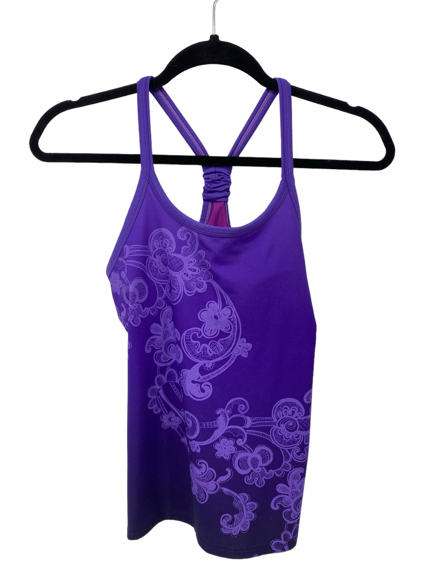 Gaiam Misses Size Small Purple Print Athleisure Tank