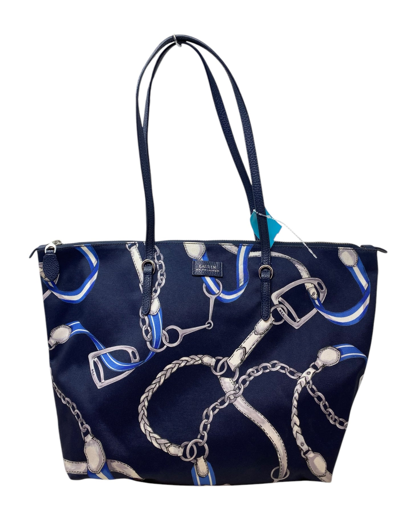 Ralph Lauren Navy Print Purse