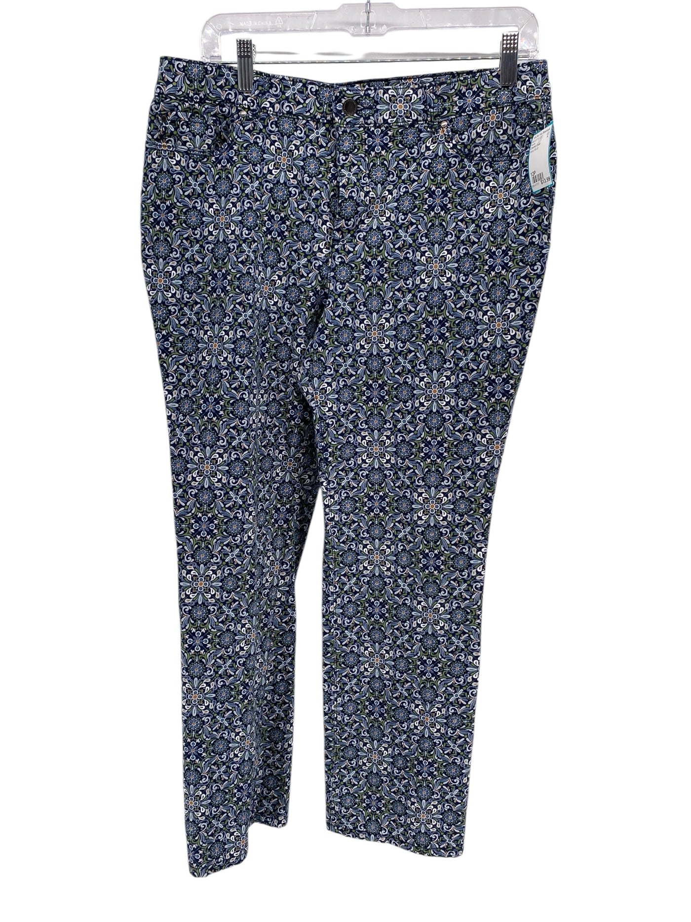 Charter Club Misses Size 12P Navy Multi Pants