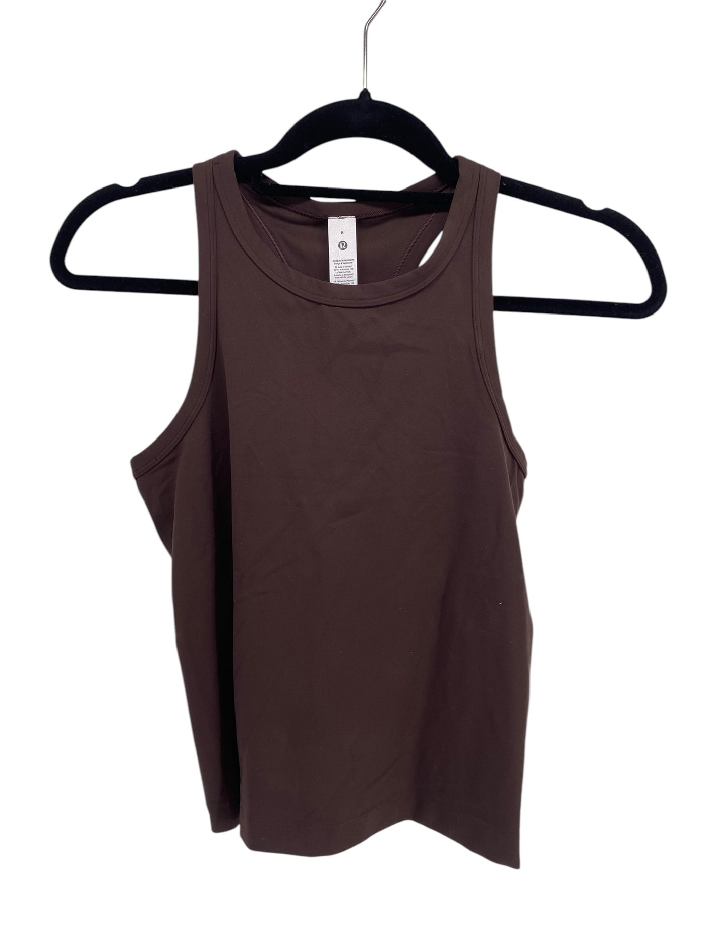 lululemon Misses Size 8 Brown Athleisure Tank