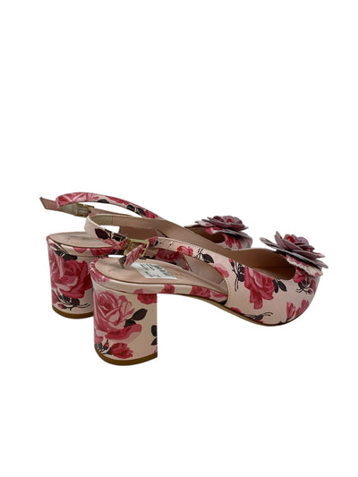 Kate Spade Women Size 8.5 Pink Floral Heels