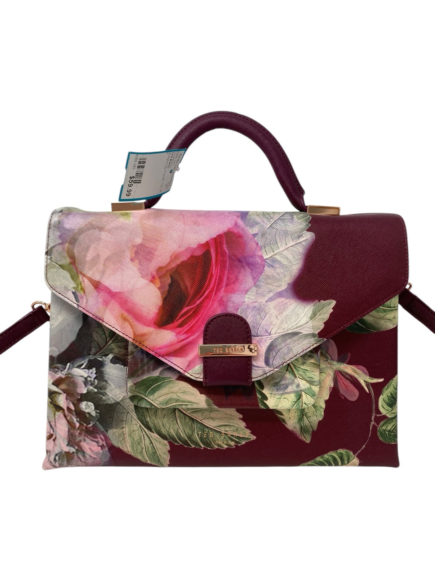 Ted Baker Burgundy Floral Crossbody