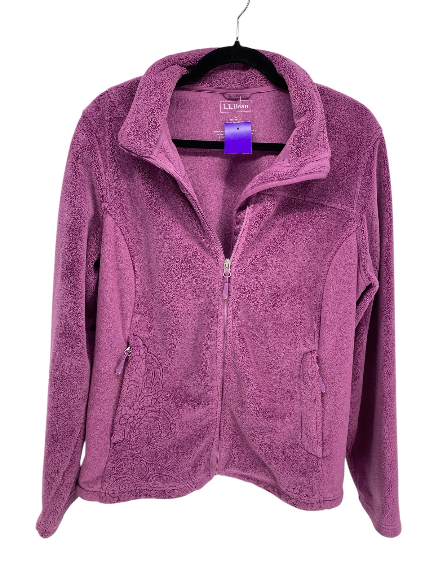 LL Bean Misses Size Large Purple Athleisure Jacket