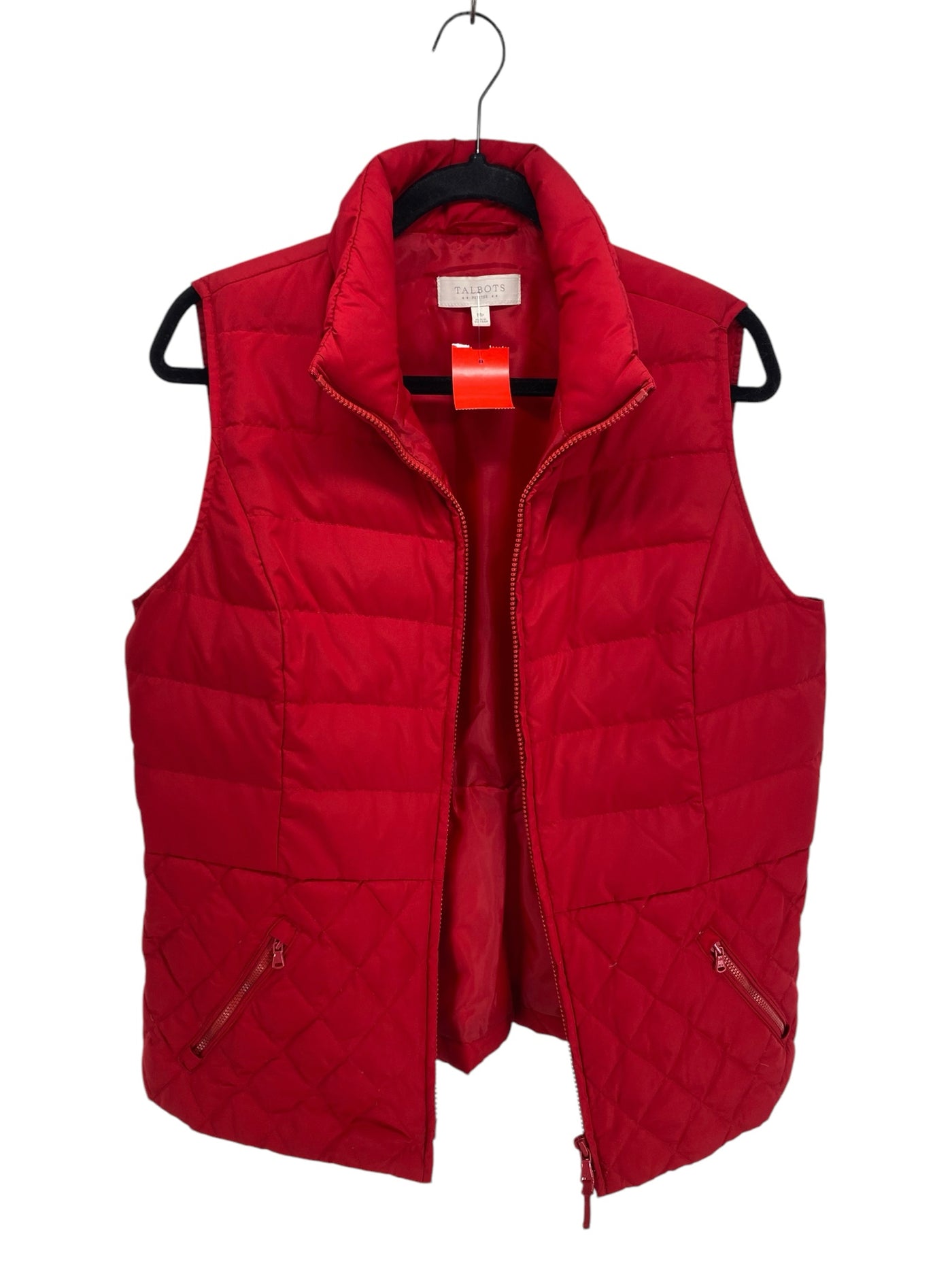 Talbots Misses Size Medium Petite Red Vest