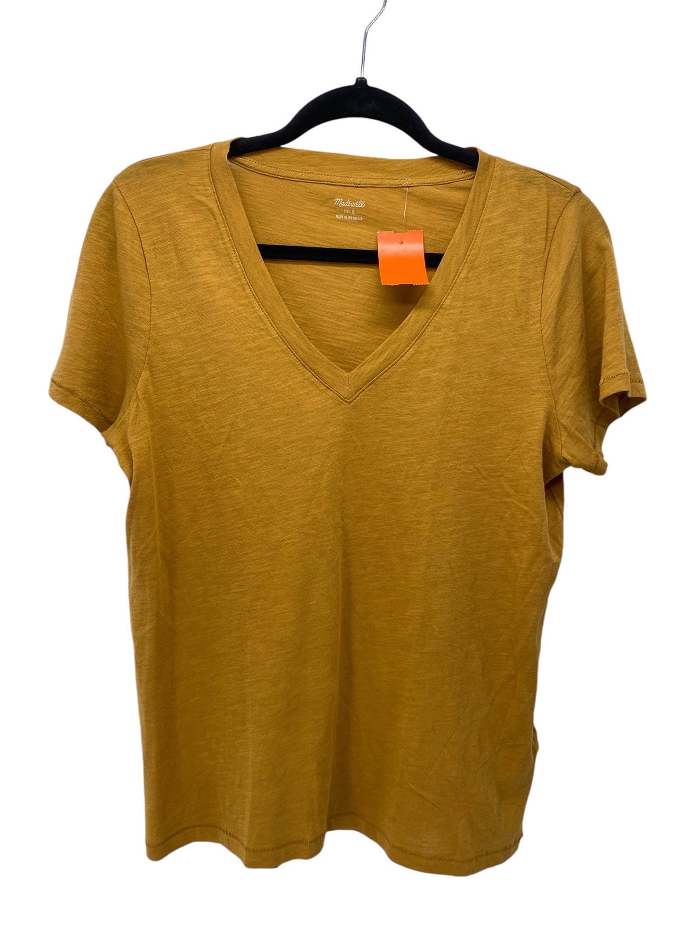 Madewell Misses Size Small mustard SS Blouse