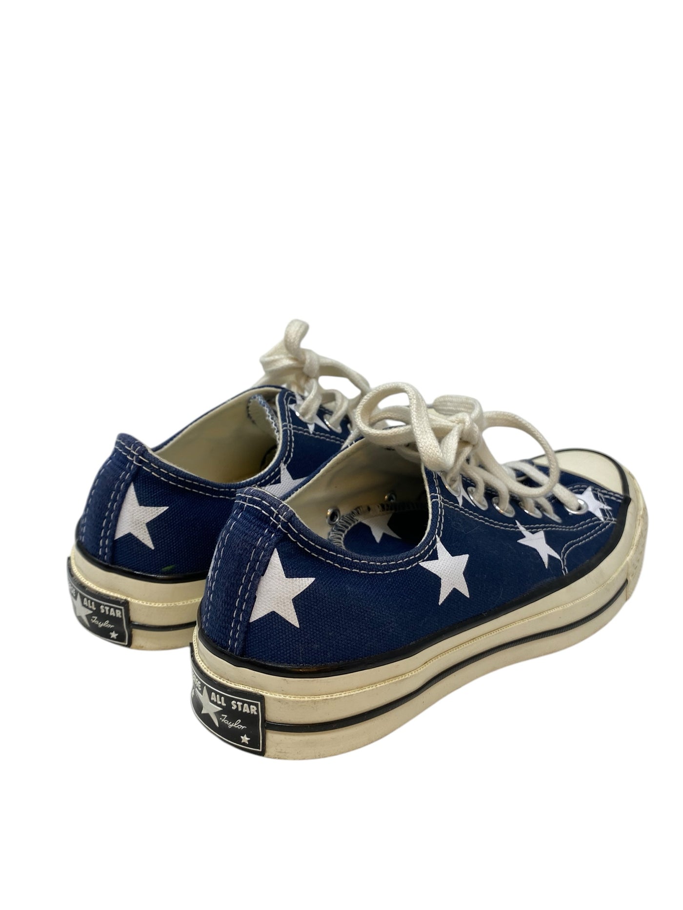 Converse Women Size 8 Navy Print Flats