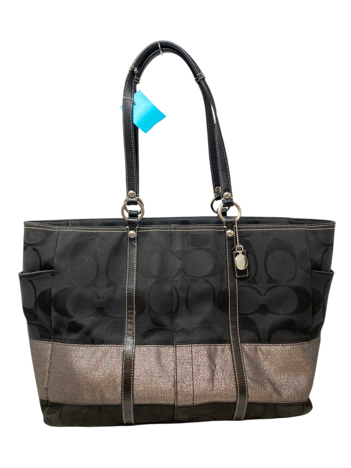 Coach Black Print Tote