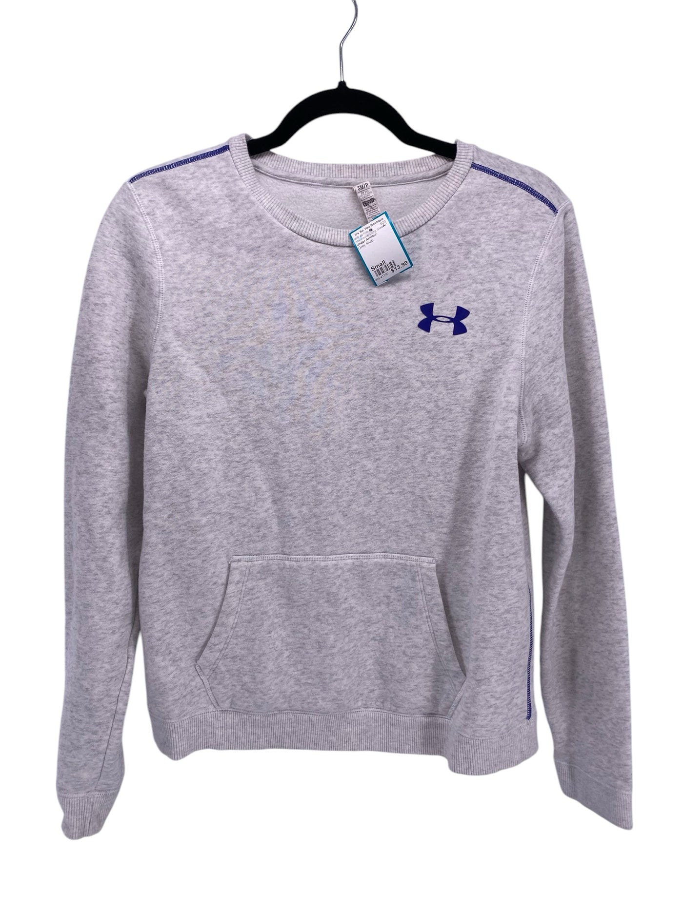 Under Armour Misses Size Small Grey Multi Athleisure Long Sleeve