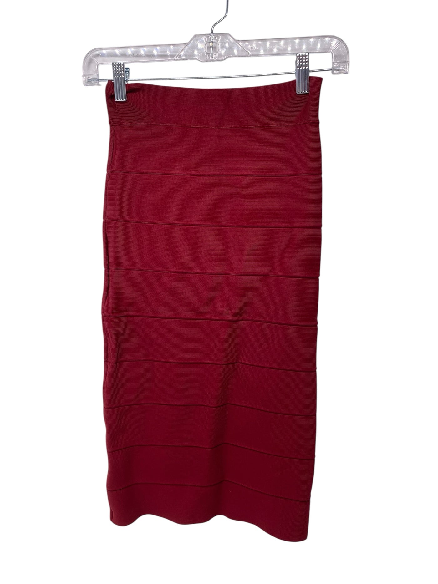 BCBG Misses Size Small Burgundy Skirt