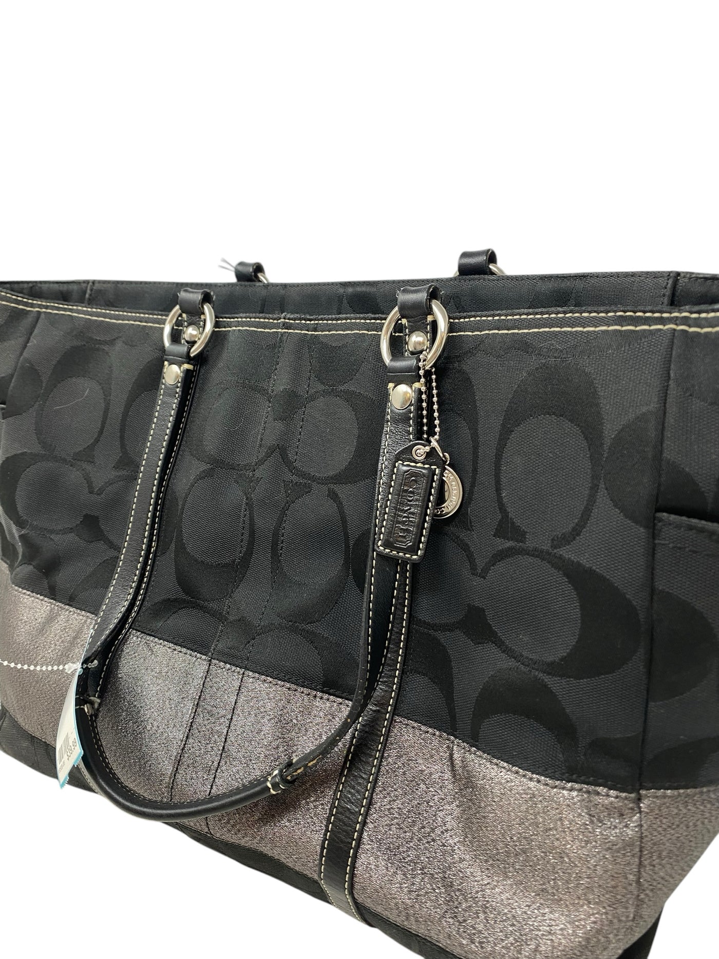 Coach Black Print Tote