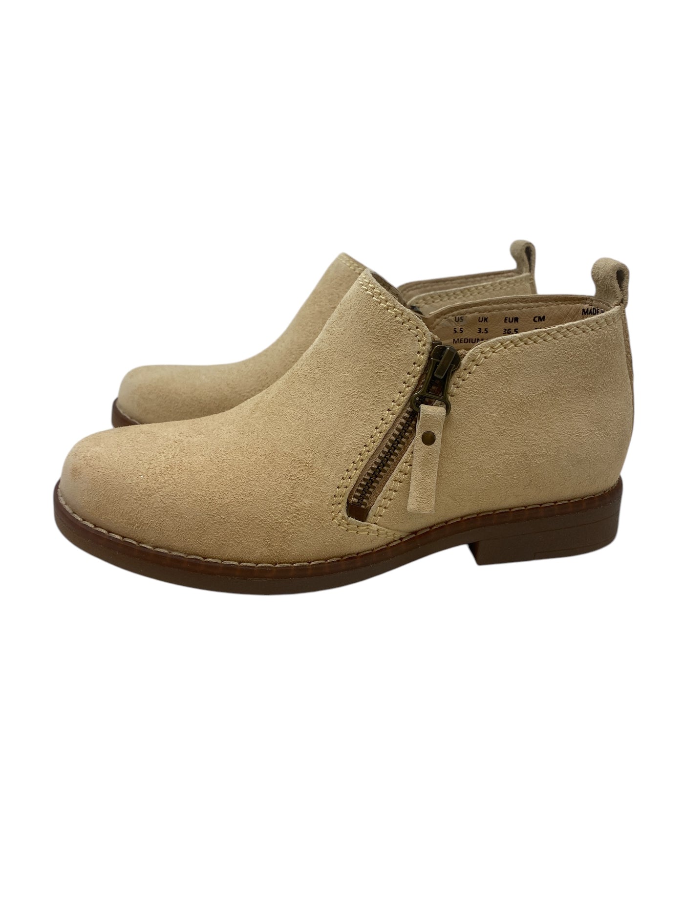 Hush Puppies Women Size 5.5 Beige Booties