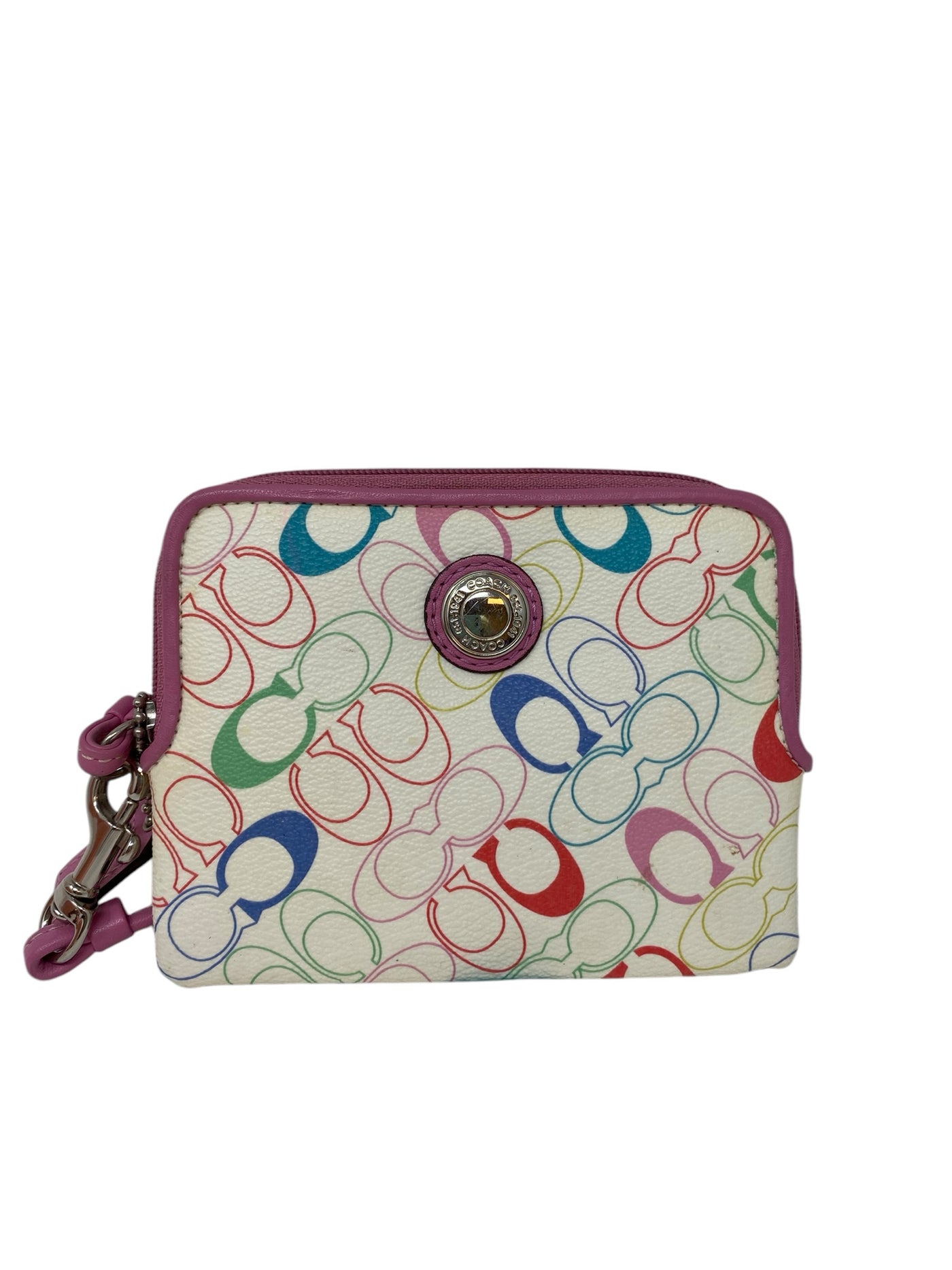 Coach Cream Multi Wristlet