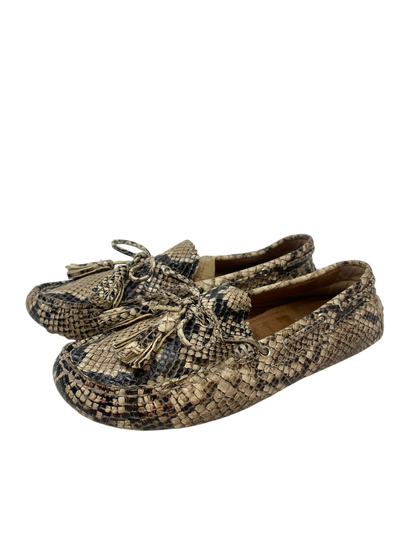 Coach Women Size 7 Snake print Flats