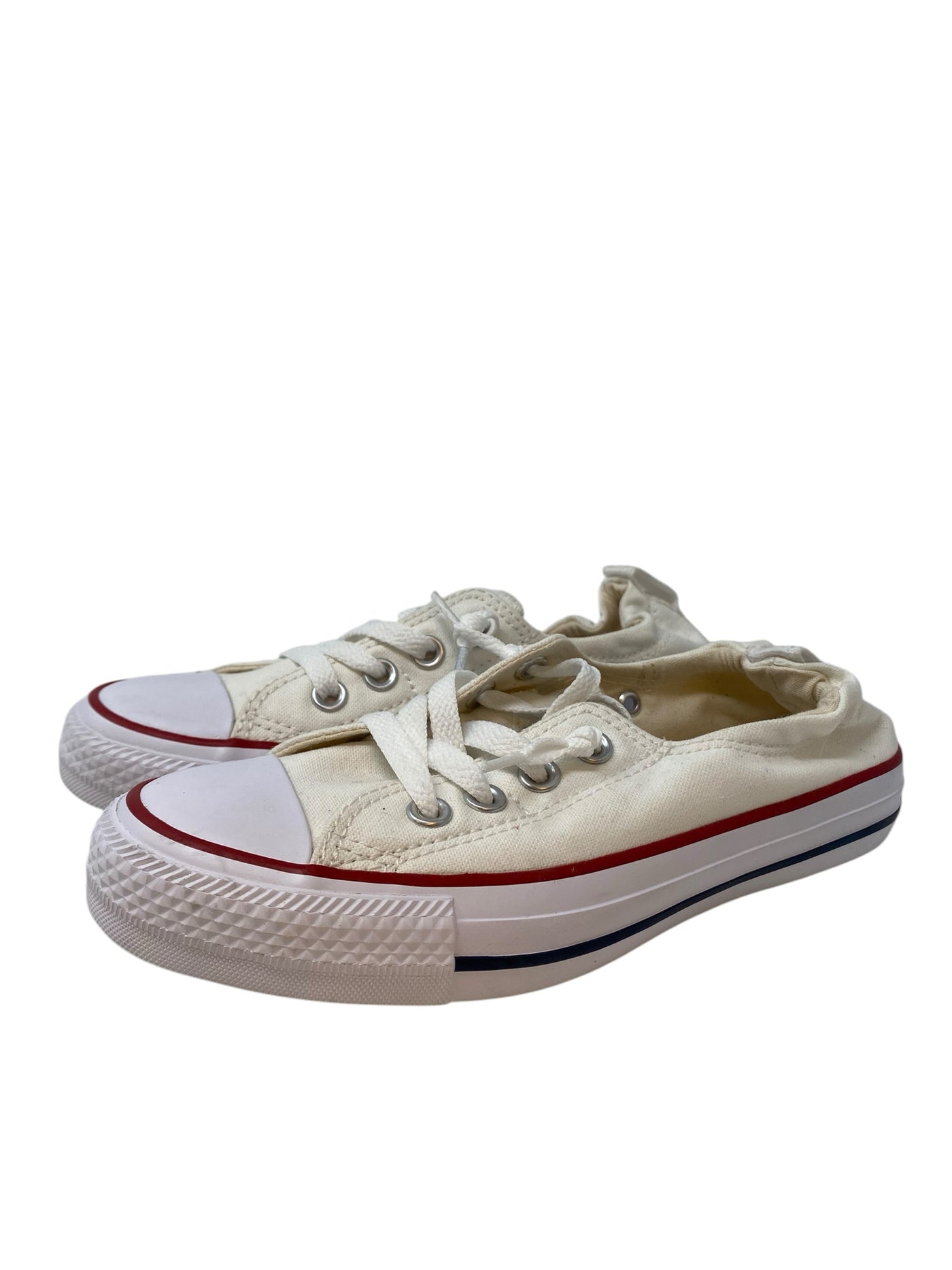 Converse Women Size 5.5 Cream Multi Flats