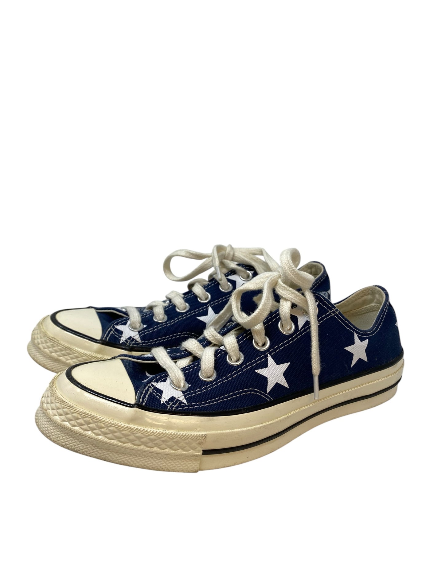 Converse Women Size 8 Navy Print Flats