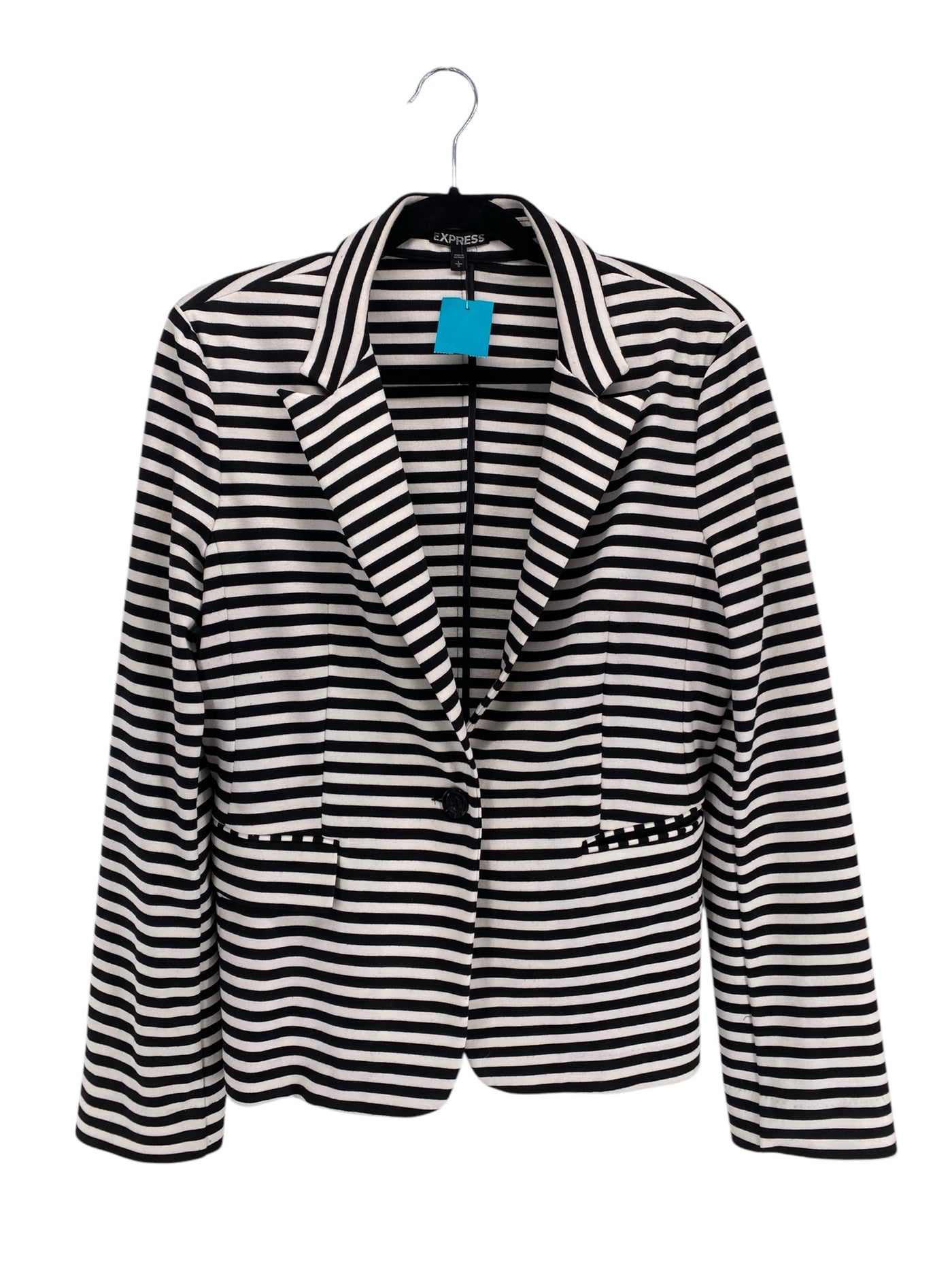 Express Misses Size Large Black White Tops Jacket