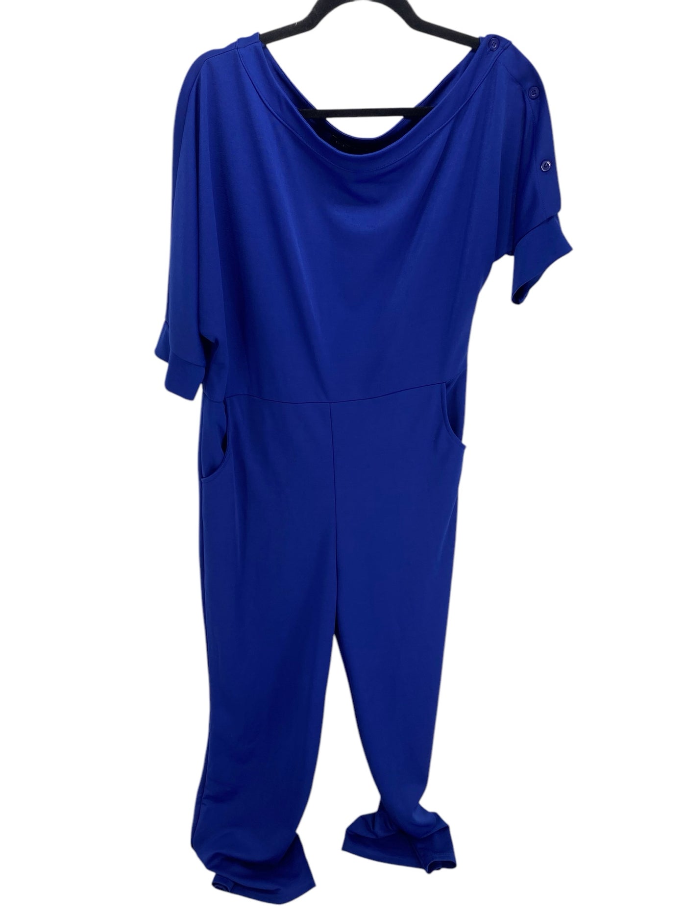 BCBG Misses Size 12 Cobalt Blue Jumpsuit