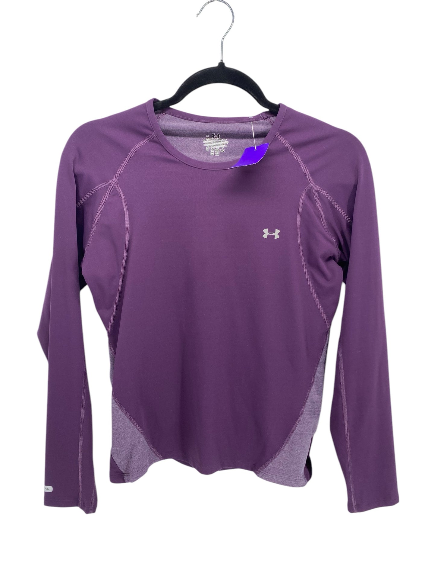 Under Armour Misses Size Large Purple Athleisure Long Sleeve