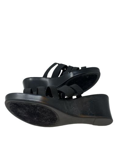 Italian Shoe Makers Women Size 10 Black Wedge