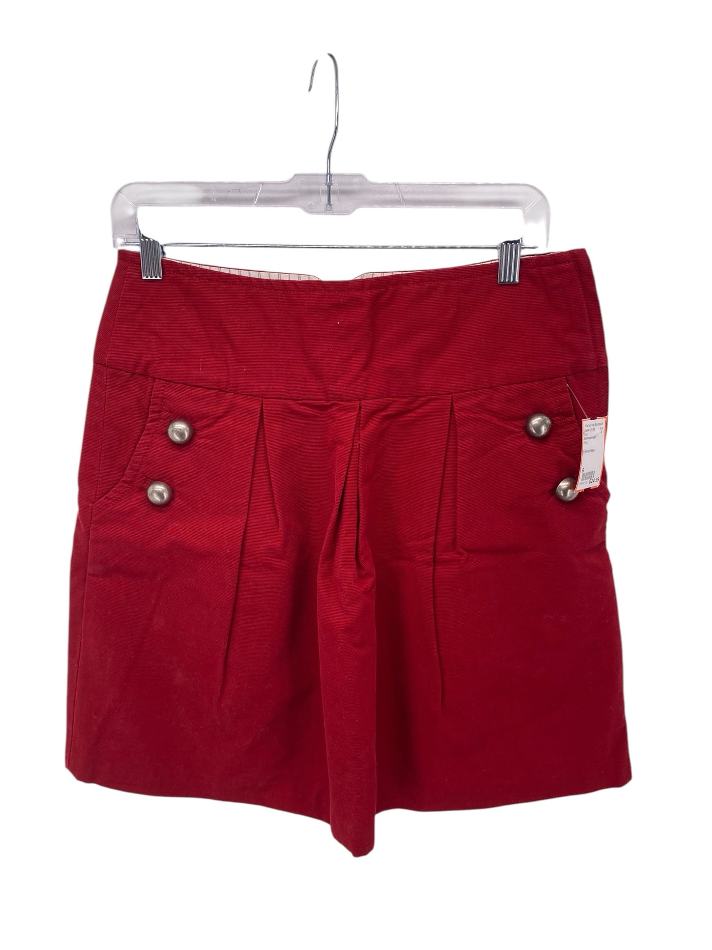 Anthropologie Misses Size 6 Red Skirt