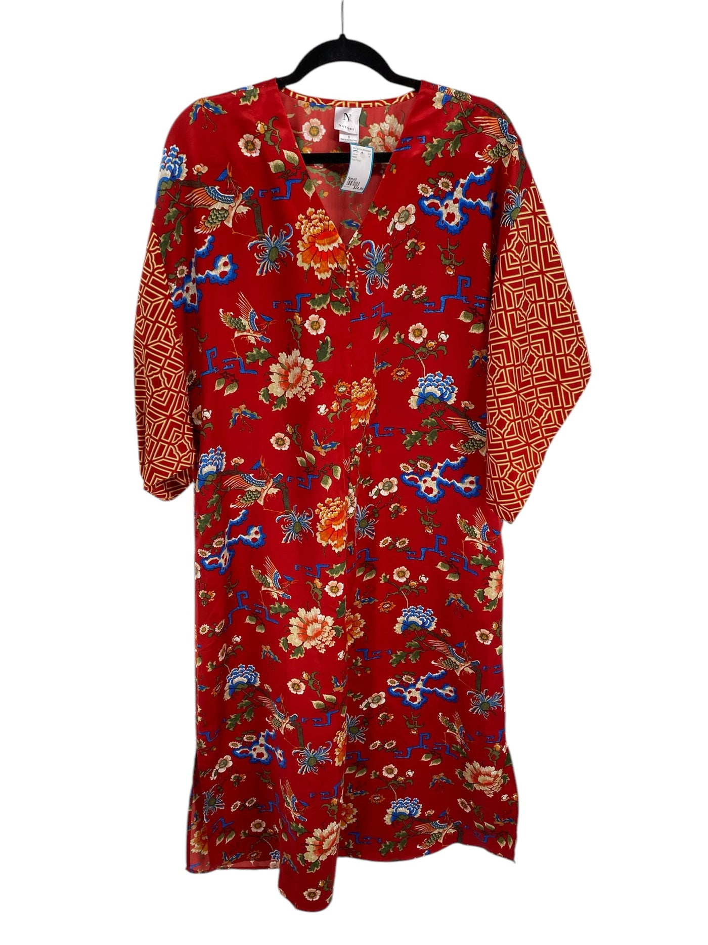 Natori Misses Size Small Red Floral Casual