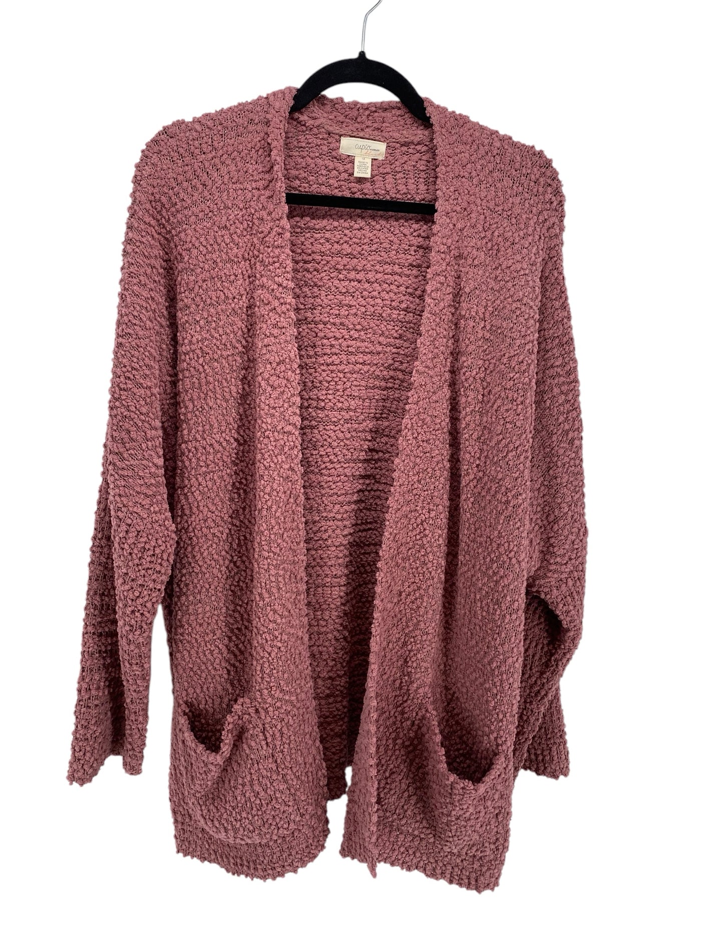 Cupio Women Size 1X Pink CD Cardigan