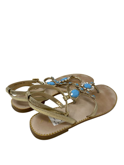 Lilly Pulitzer Women Size 8 Gold Multi Sandals