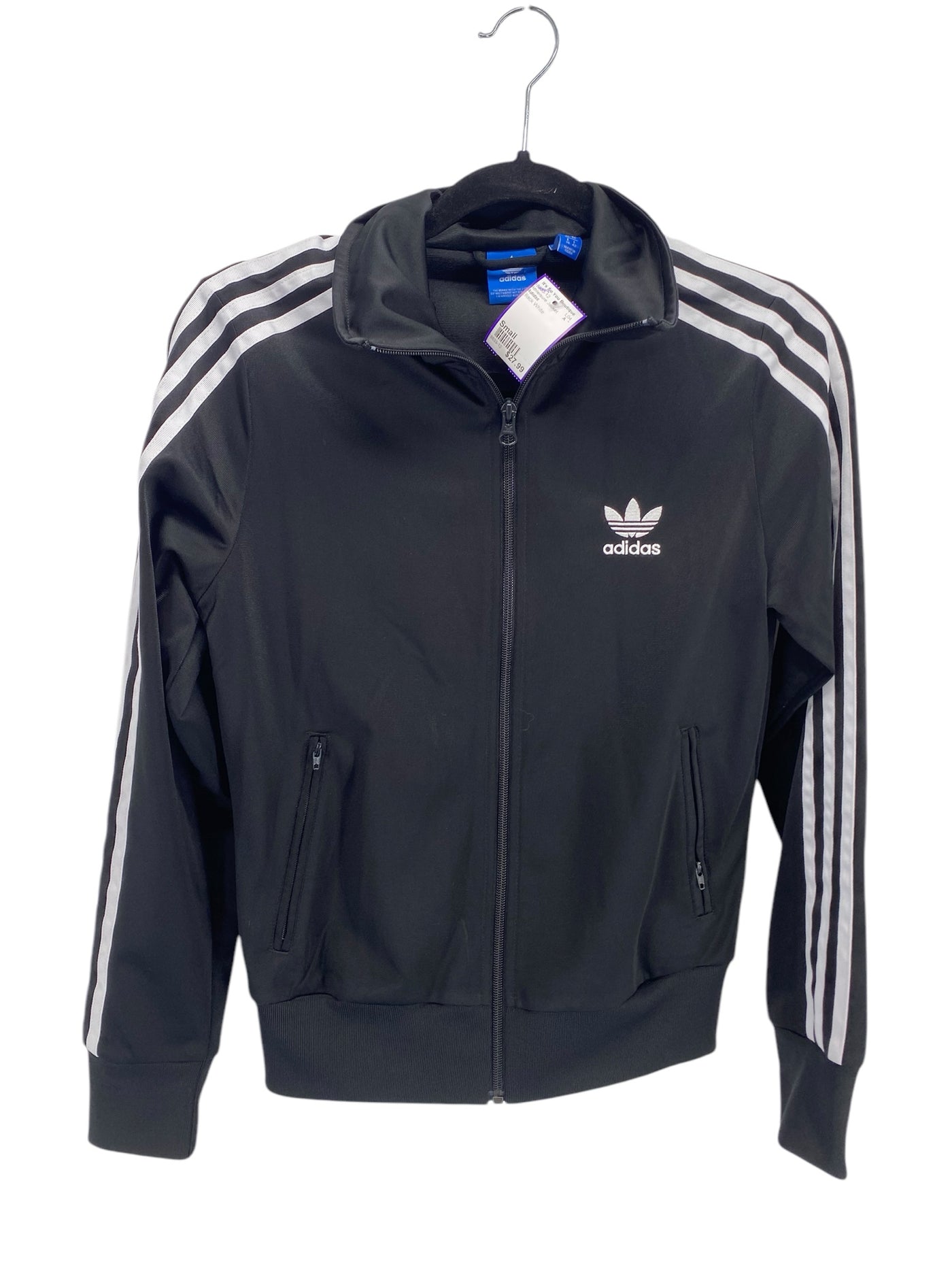 Adidas Misses Size Small Black White Athleisure Jacket