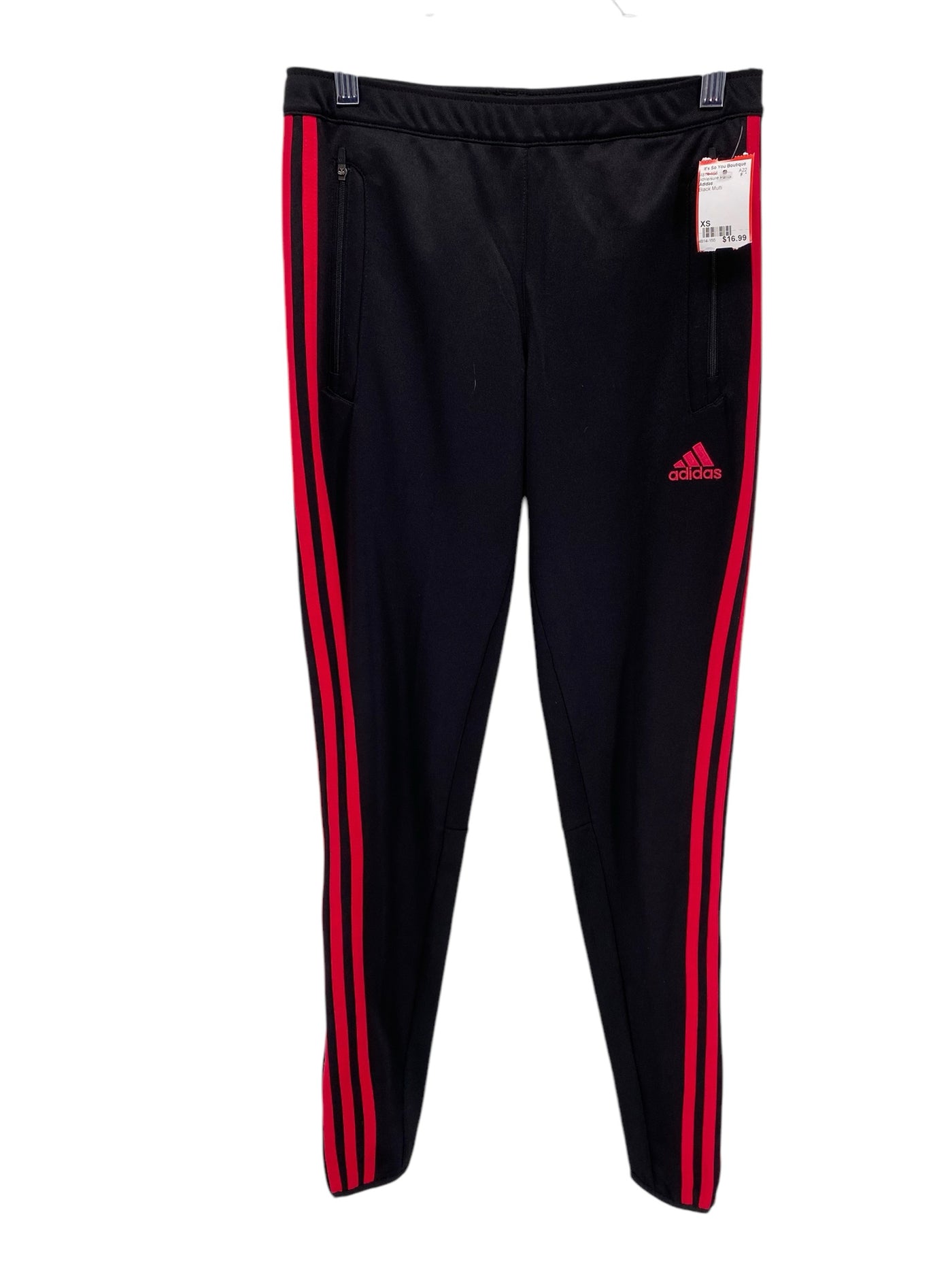 Adidas Misses Size XS Black Multi Athleisure Pants