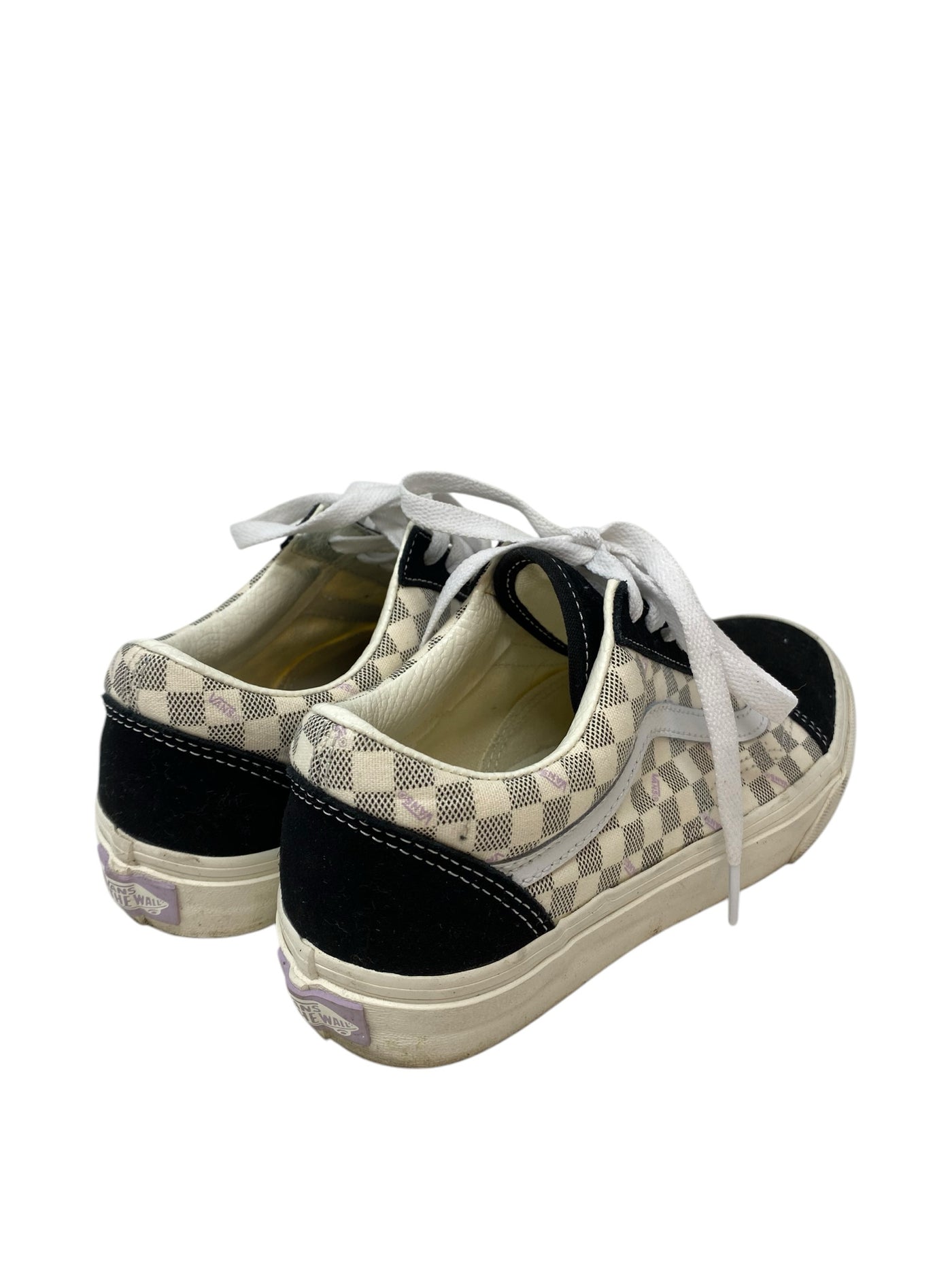 Vans Women Size 7 Cream Print Flats