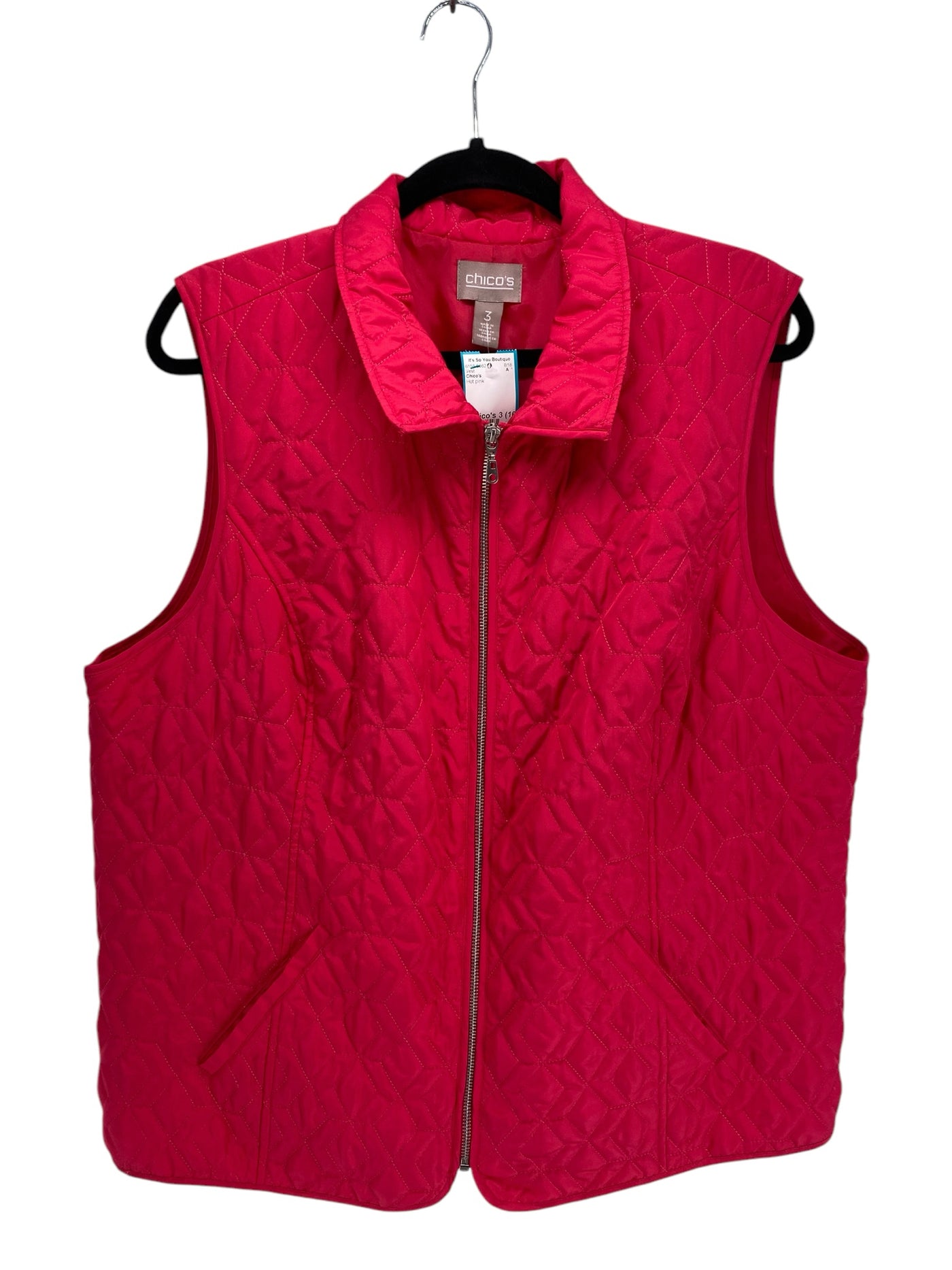 Chico's Misses Size Chico's 3 (16) Hot pink Vest