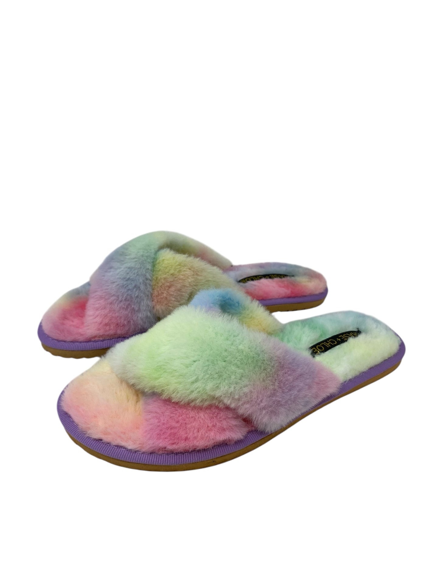 It's SO You Boutique Women Size 7.5 Rainbow Slippers