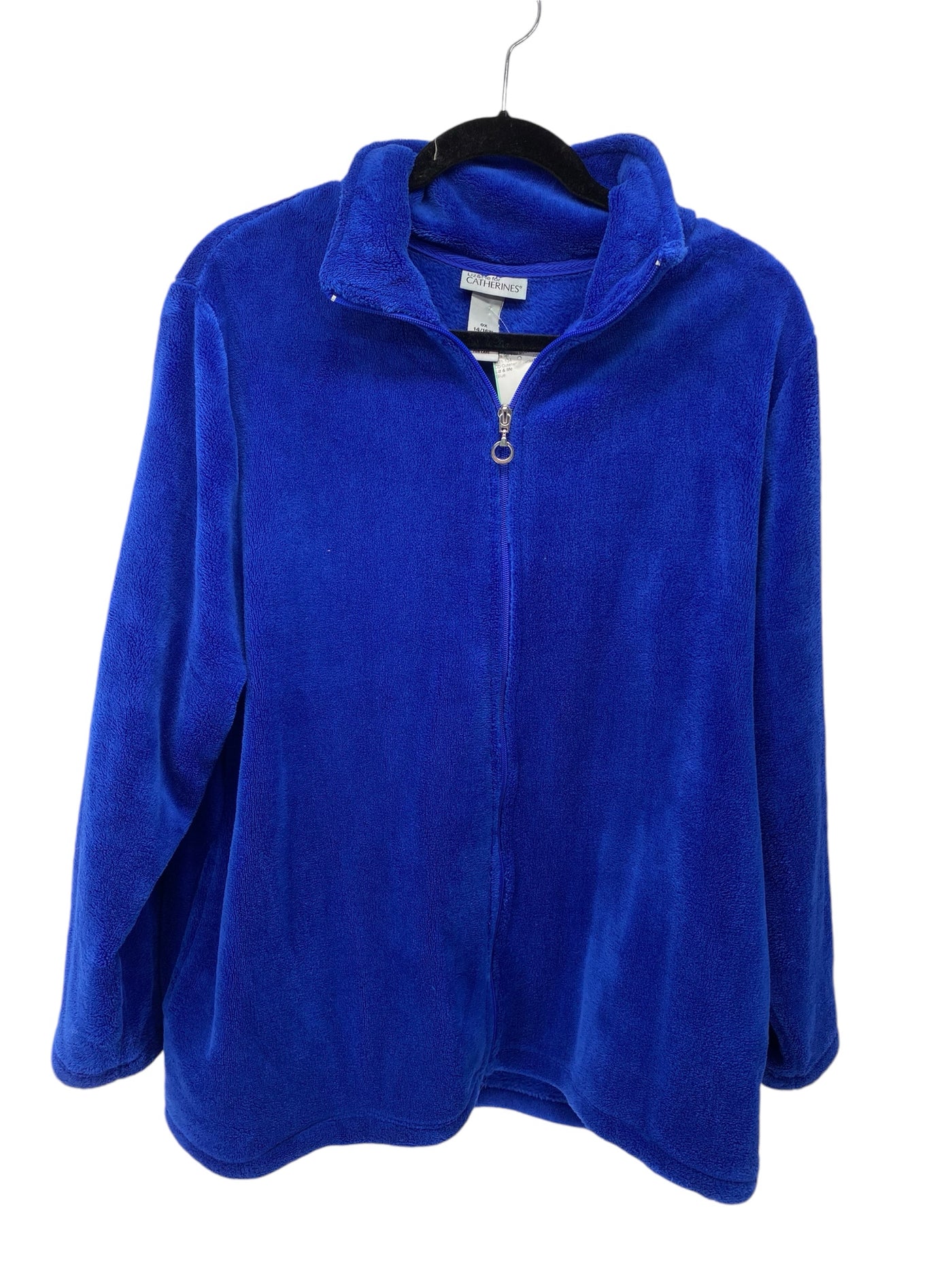 Liz & Me Women Size 0X Blue CD Outerwear Jacket