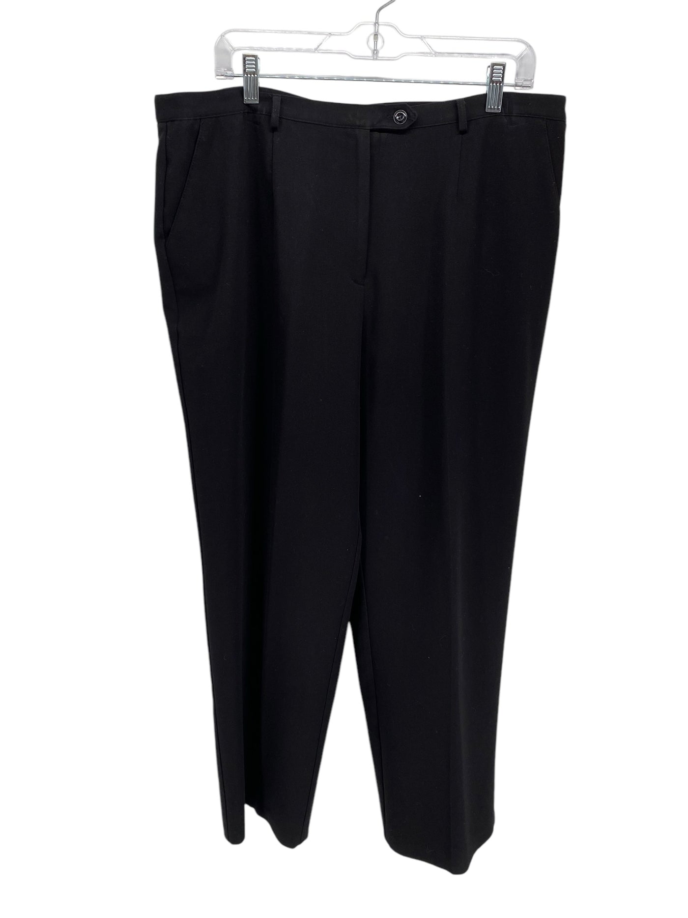 Sag Harbor Women Size 18 Black CD Pants